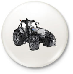 printfashion traktor - Kitűző, hűtőmágnes - Fehér (3089812)