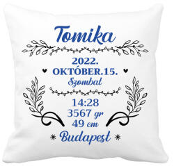 printfashion Baba adat - fiú - Párnahuzat, Díszpárnahuzat - Fehér (10732575)