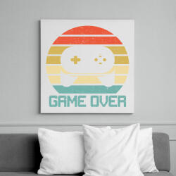 printfashion Game Over - Vászonkép - Fehér (6633764)