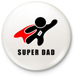 printfashion APÁKNAPJÁRA3 - Kitűző, hűtőmágnes - Fehér (3080239)