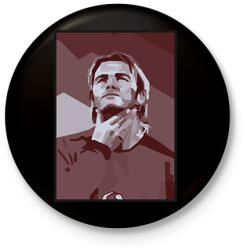 printfashion Beckham - Kitűző, hűtőmágnes - Fekete (14901361)