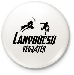 printfashion Lánybúcsú végjátek - Kitűző, hűtőmágnes - Fehér (7344348)