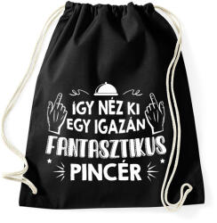 printfashion Fantasztikus pincér - Sportzsák, Tornazsák - Fekete (9430330)