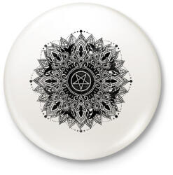 printfashion Sötét csillag - Kitűző, hűtőmágnes - Fehér (3074068)