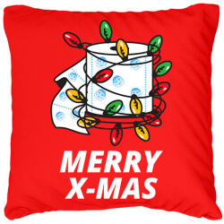 printfashion MERRY X-MAS 3 - Párnahuzat, Díszpárnahuzat - Piros (9618923)