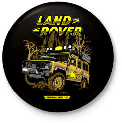 printfashion Land Rover - Kitűző, hűtőmágnes - Fekete (15721110)