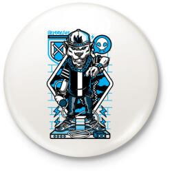 printfashion Rappin - Kitűző, hűtőmágnes - Fehér (3075714)