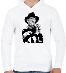 printfashion Freddy_Krueger - Férfi kapucnis pulóver - Fehér (10433425)