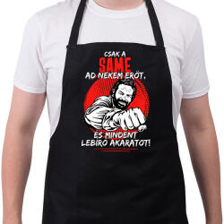 printfashion Csak a same ad nekem erőt - Kötény - Fekete (7625342)