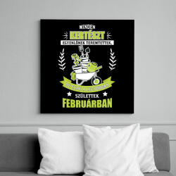 printfashion Legjobb kertész - Hónappal - Vászonkép - Fekete (15497263)