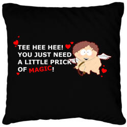 printfashion South park - Cupid Cartman - Párnahuzat, Díszpárnahuzat - Fekete (15122110)
