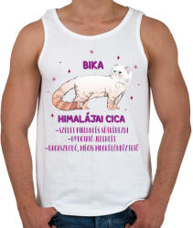 printfashion Bika - Himalájai cica - Férfi atléta - Fehér (13334956)