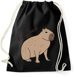 printfashion Capybara - Sportzsák, Tornazsák - Fekete (13585240)