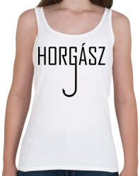 printfashion Horgász - Női atléta - Fehér (13621698)