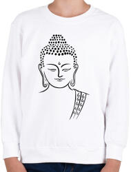 printfashion buddha - Gyerek pulóver - Fehér (15802357)