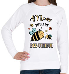 printfashion Mom you are bee-utiful - Női pulóver - Fehér (16822169)