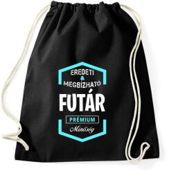 printfashion Futár prémium minőség - Sportzsák, Tornazsák - Fekete (1440721)