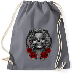 printfashion Monroses Skull - Sportzsák, Tornazsák - Grafitszürke (368199)