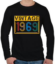 printfashion 1969 - Férfi hosszú ujjú póló - Fekete (13123911)