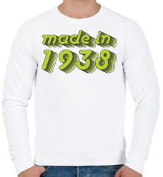 printfashion made-in-1938-green-grey - Férfi pulóver - Fehér (479032)