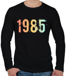 printfashion 1985 - Férfi hosszú ujjú póló - Fekete (11827175)