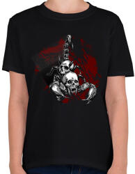 printfashion koponyás skorpió - Gyerek póló - Fekete (14572420)