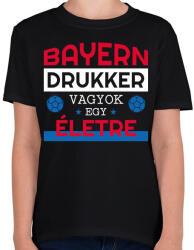 printfashion Bayern drukker - Gyerek póló - Fekete (10867755)