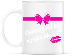 printfashion Csomagold ki az ajándékodat - Bögre - Fehér (11694463)