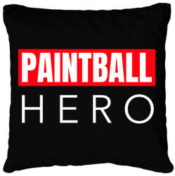 printfashion PAINTBALL HERO - Párnahuzat, Díszpárnahuzat - Fekete (10988371)