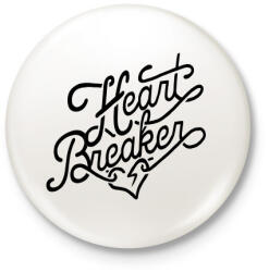 printfashion Szívtipró - Kitűző, hűtőmágnes - Fehér (3074430)