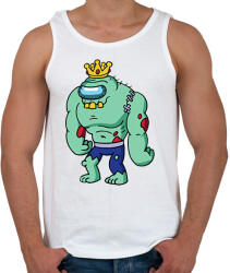 printfashion Zombie king - Férfi atléta - Fehér (7486475)