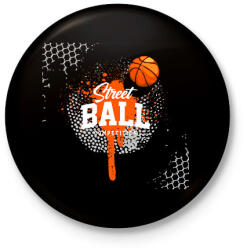 printfashion Kosaras - Kitűző, hűtőmágnes - Fekete (14095296)