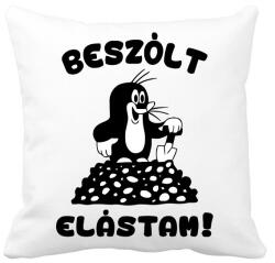 printfashion Kisvakond - Beszólt, elástam! - Párnahuzat, Díszpárnahuzat - Fehér (835194)