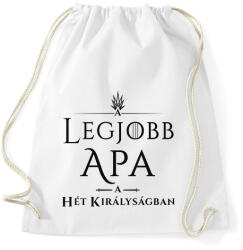 printfashion got-legjobb-apa-black - Sportzsák, Tornazsák - Fehér (1029779)