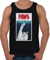 printfashion PAWS cápa cica - Férfi atléta - Fekete (16310590)