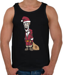 printfashion Bad Santa - Férfi atléta - Fekete (856200)