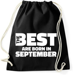 printfashion The Best are born in september - Sportzsák, Tornazsák - Fekete (5428813)