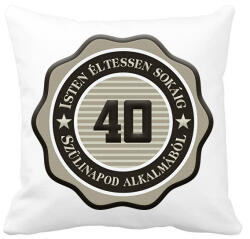 printfashion 40 - Párnahuzat, Díszpárnahuzat - Fehér (7228108)