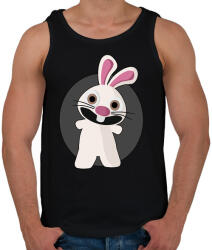 printfashion nyuszi - Férfi atléta - Fekete (332331)