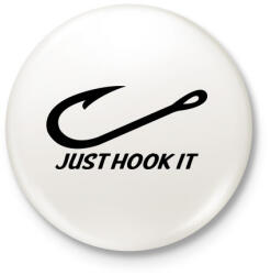 printfashion Just hook it 2 - Kitűző, hűtőmágnes - Fehér (3080314)