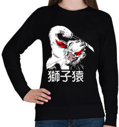 printfashion sekiro- guardian ape 1 - Női pulóver - Fekete (2520185)