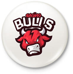printfashion Raging Bulls - Kitűző, hűtőmágnes - Fehér (5138818)