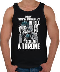 printfashion Vegita Trón - Férfi atléta - Fekete (1134045)