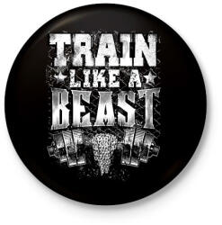 printfashion Eddz mint egy vadállat! - Kitűző, hűtőmágnes - Fekete (3095353)