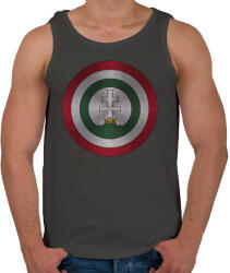 printfashion Hungarika kapitány - Férfi atléta - Sötétszürke (816618)