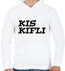 printfashion Kis kifli - Férfi kapucnis pulóver - Fehér (2220125)