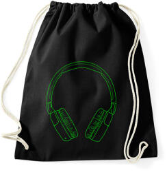 printfashion Fejhallgató - Sportzsák, Tornazsák - Fekete (5327011)