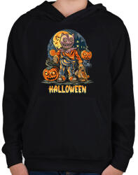 printfashion Halloween - Gyerek kapucnis pulóver - Fekete (2957407)