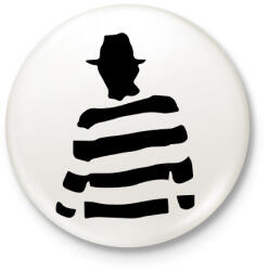 printfashion Freddy_Krueger_ - Kitűző, hűtőmágnes - Fehér (10440615)