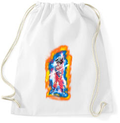 printfashion Dragon ball- ultra-instinct-aura - Sportzsák, Tornazsák - Fehér (4191910)
